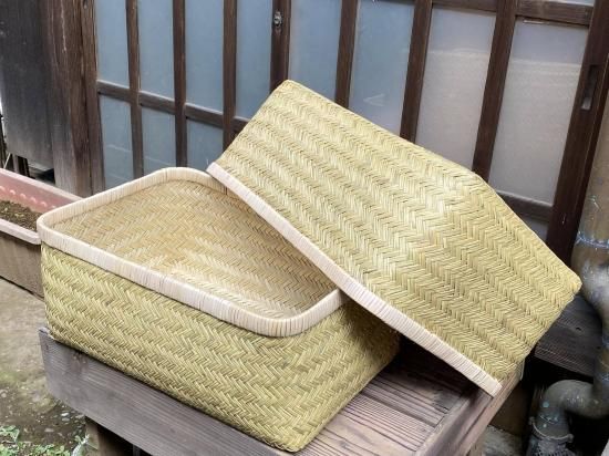 篠竹行李（大）収納かご【現品限り】超レア物