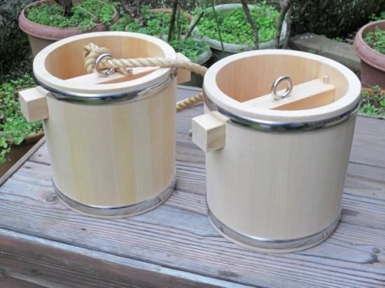 特別価格 つるべ桶（2個セット）釣瓶（修行・水行） 工芸品