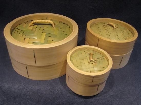 和製 桧角セイロ4段セット 和せいろ ひのき製 角型セイロセット ミニ 日本製 （ 卓上せいろ