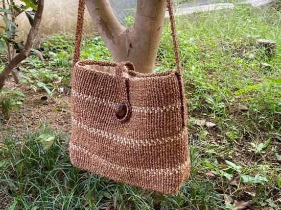 ヒロロショルダーバッグ(内布付)三線(編手)【返品限り】
