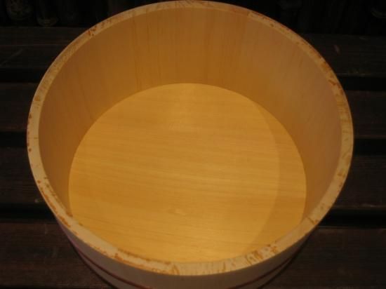 天然桧の風呂湯桶（大）