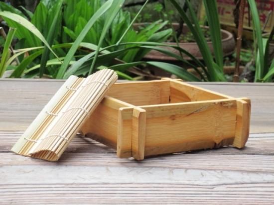 竹製そばセイロ（スス一口深）竹すだれ付