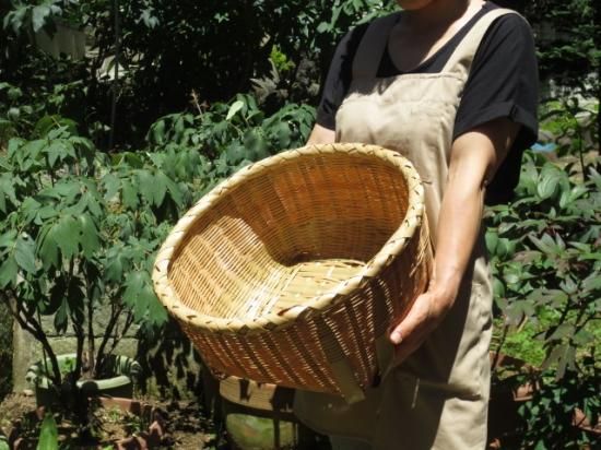 竹製野菜かご（底頑丈）こいざる