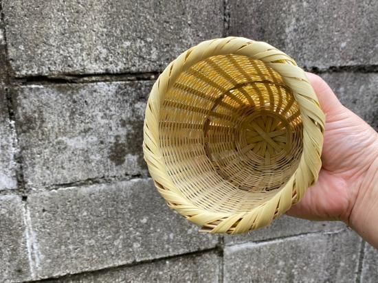 国産籐製品 手編みサイコロふりツボ 国産籐製品 手編みサイコロふり