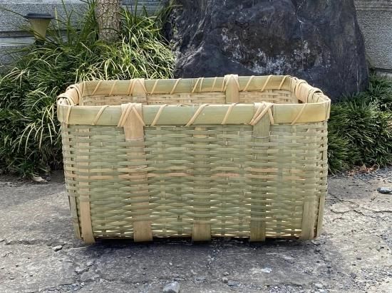 竹製角篭（骨太）御用かご（大）