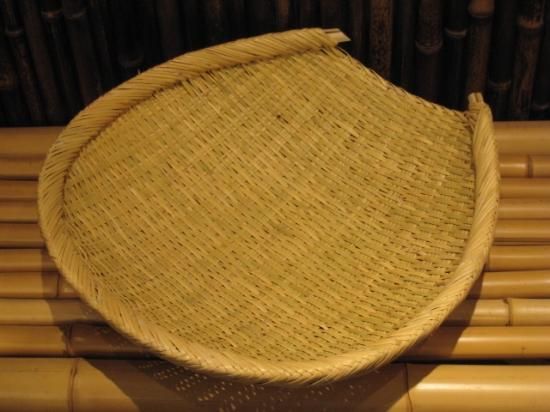 篠竹 極上片口（1升）口付 箕ざる