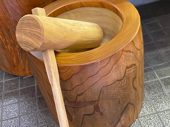 天然けやき臼(3升)餅つき 天然けやき臼(3升)餅つき