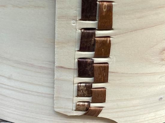 天然桧のおひつ（大）曲げわっぱ（5合）桜皮縫い