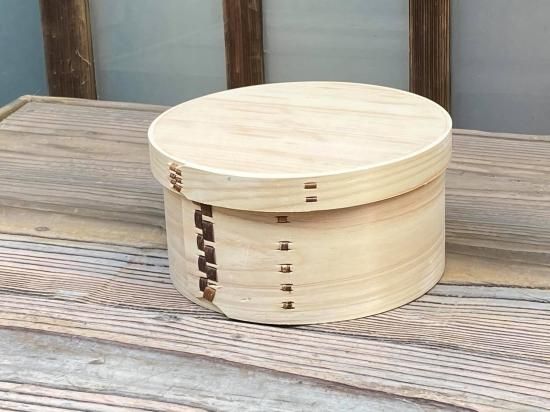 曲げわっぱおひつ　キッチン日用品 木のおひつ　桜皮縫い　おひつ三合 天然桧のおひつ（中）曲げわっぱ（3合）桜皮縫い