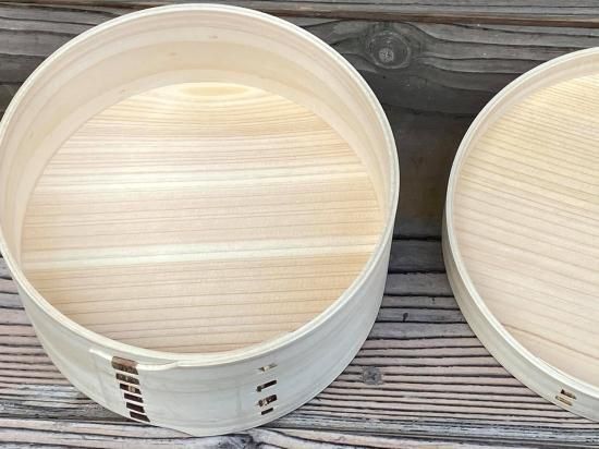 天然桧のおひつ（小）曲げわっぱ（2合）桜皮縫い