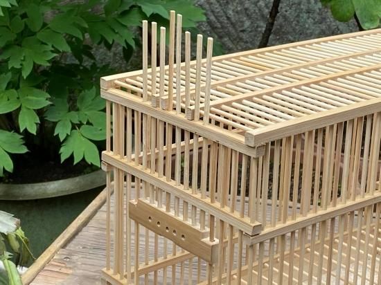 竹製鳥篭（底板付）鳥かご 小鳥