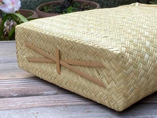 極上篠竹手提げ（高）かごバッグ（市場かご）小判【数量限定】
