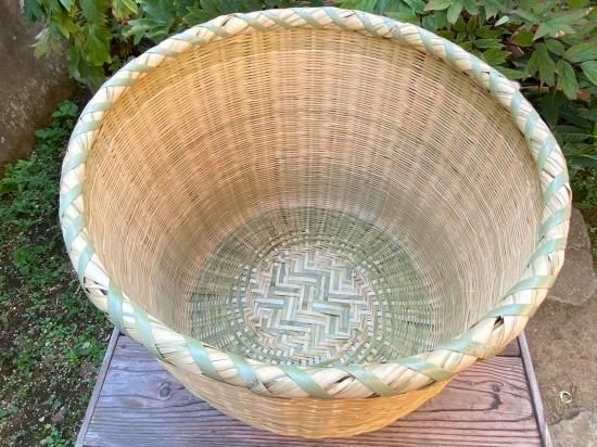 根曲がり竹かご 特大 ➕竹ザル 　　　　特大 セット 根曲竹干ざる | 虎斑竹専門店 竹虎