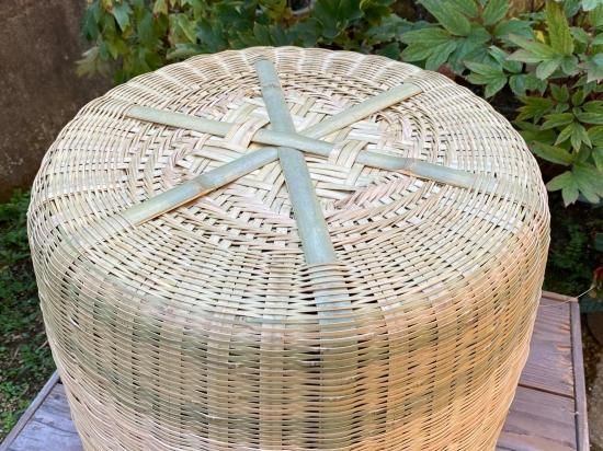 根曲がり竹かご 特大 ➕竹ザル 　　　　特大 セット 楽天市場】竹ザル特大の通販
