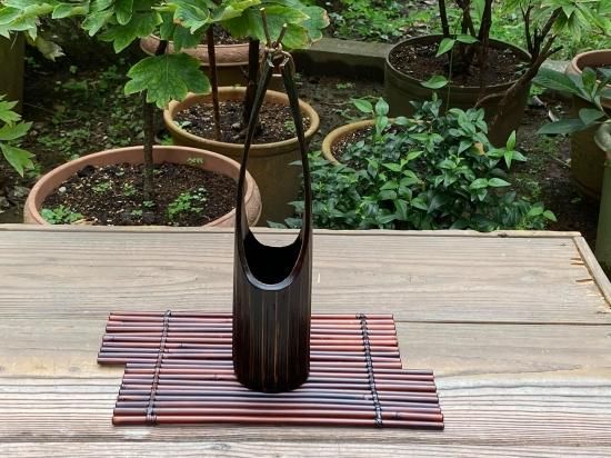 古道具　漆桶　花器　花入れ ke2529ca_1.jpg
