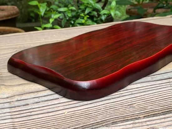 木製 花台（塗）敷板 29.5cm×17.5cm【現品限り】小さめサイズ