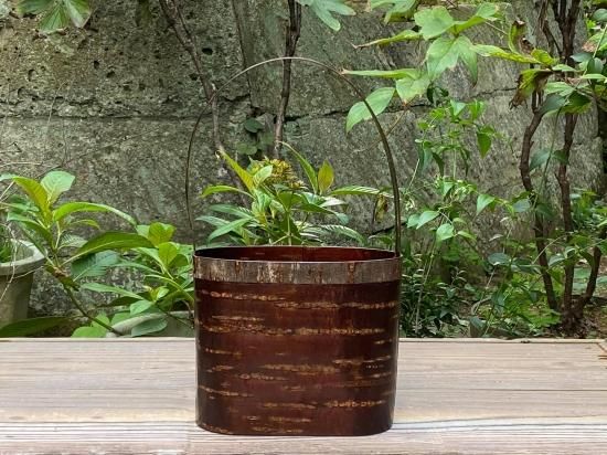 樺細工・桜皮・ミラーソーイング・BOX・1点物 樺細工・桜皮・ミラー