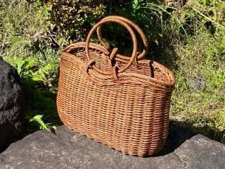あけびかごバッグ - 竹細工/木工品/籐製品 藤倉商店 成田山 あけびかごバッグ - 竹細工/木工品/籐製品 藤倉商店 成田山