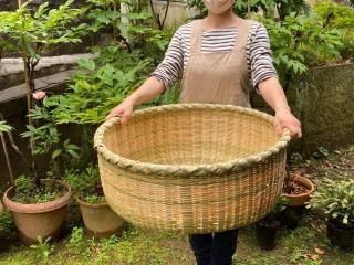 大きなざる - 竹細工/木工品/籐製品 藤倉商店 成田山表参道 販売