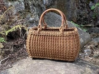 あけびかごバッグ - 竹細工/木工品/籐製品 藤倉商店 成田山 あけびかごバッグ - 竹細工/木工品/籐製品 藤倉商店 成田山