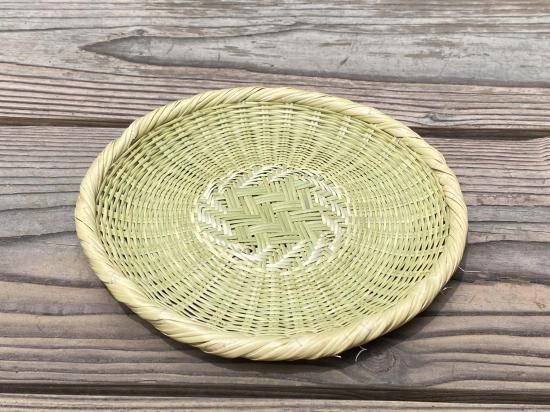 交換無料！ 超貴重 蕎麦ざる（小皿）富士山麓の竹【復活】 小物入れ