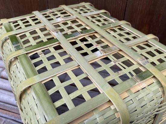 盛篭（ござ目）（竹製品） ござ目手付き盛籠 長角 虎竹 - Interior Goods - Products
