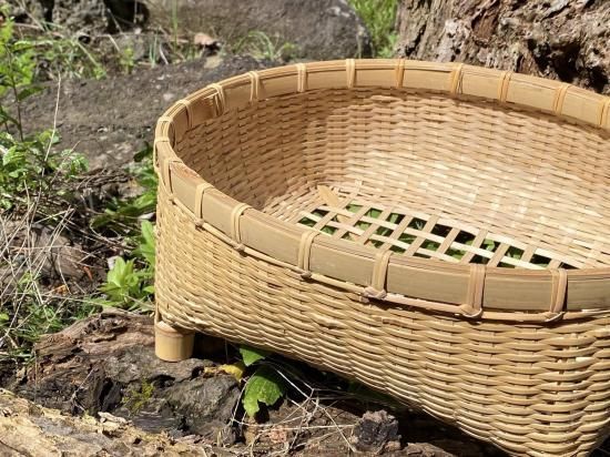 極上磨き椀篭（底四つ目）水切りかご（あて縁）