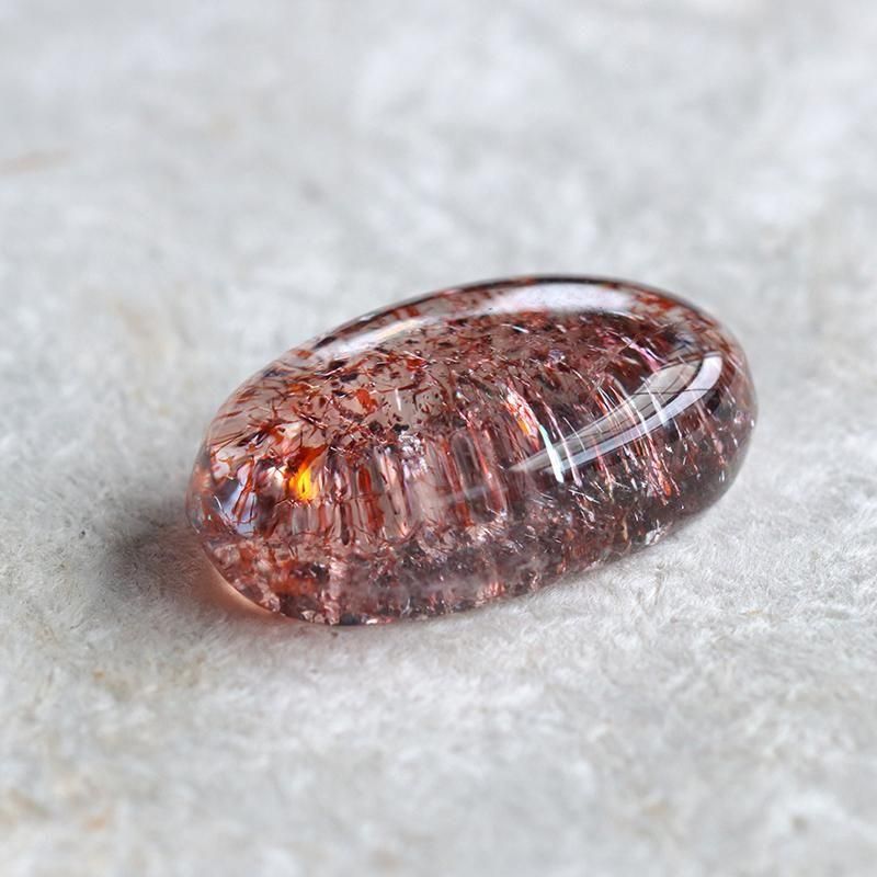 ⭐︎レピドクロサイト水入り原石　鑑別書付き スーパーセブン（レピドクロサイトインクォーツ） - 埼玉県吉川