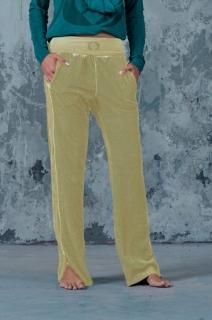 B515 Velour Flare Pants - Yellowʲ