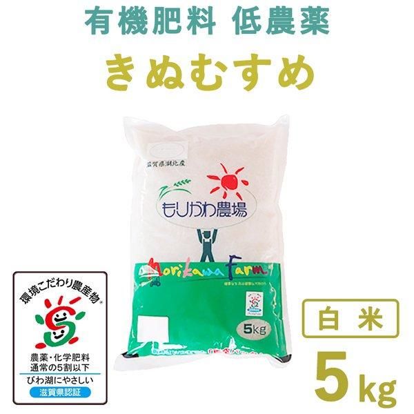 滋賀県産 きぬむすめ白米5kg もりかわ農場 滋賀県産 きぬむすめ白米5kg もりかわ農場