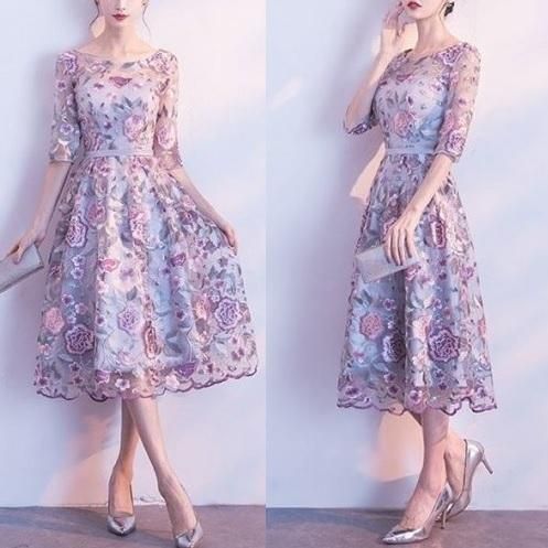 パーティードレス サテン ミモレ丈ドレス通販dressytokyo