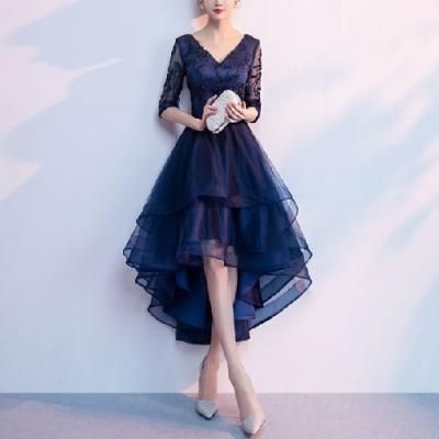 結婚式に最適❤ひざ丈シンプルドレス✨おしゃれで上品 ひざ丈ドレス|パーティードレス・結婚式ワンピースの通販CLASSY