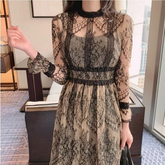 ワンピース|ロング丈|総レース|レディースファッション通販 ワンピース|ロング丈|総レース|レディースファッション通販