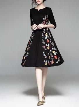 ワンピース｜ひざ丈｜花柄｜レディースファッション通販dressytokyo