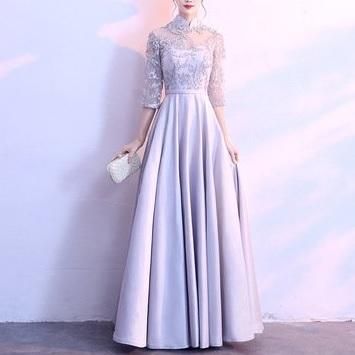 ロングドレス・ロング丈パーティードレス結婚式演奏会の上品な