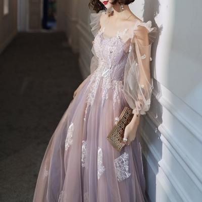 ロングドレス・ロング丈パーティードレス結婚式演奏会の上品な ロングドレス・ロング丈パーティードレス結婚式演奏会の上品な