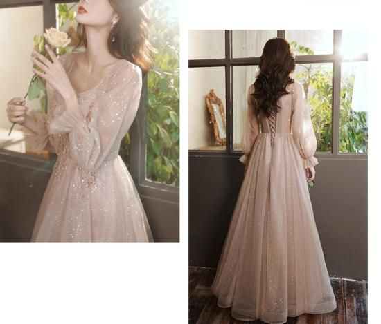 ロングドレス|袖あり|スパンコール|パーティードレス通販Dressy ロングドレス|袖あり|スパンコール|パーティードレス通販Dressy