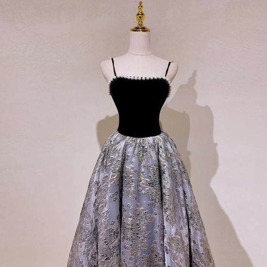 ドレス パールブラック ドレス専門店で購入 JILLSTUART アクセントパール飾りブラックドレス (S) をレンタル