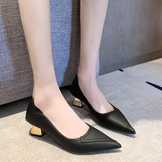 パンプス｜レディースシューズ｜チャンキーヒール｜可愛い