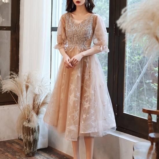 パーティードレス｜結婚式｜星｜パーティードレス通販Dressy