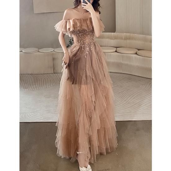 パーティードレス｜結婚式｜フリル｜パーティードレス通販Dressy