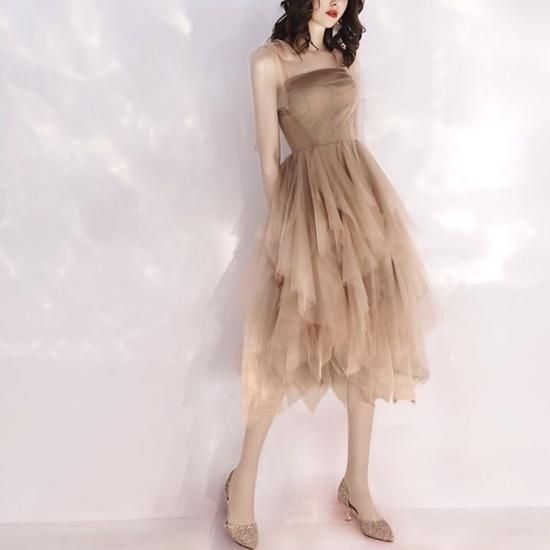 パーティードレス｜結婚式｜フリル｜パーティードレス通販Dressy