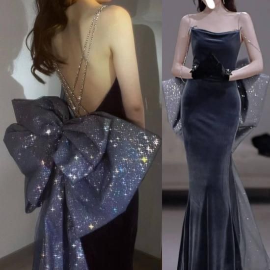 ロングドレス|リボン|ベルベット|パーティードレス通販Dressy ロングドレス|リボン|ベルベット|パーティードレス通販Dressy