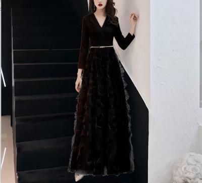 ロングドレス・ロング丈パーティードレス結婚式演奏会の上品な ロングドレス・ロング丈パーティードレス結婚式演奏会の上品な