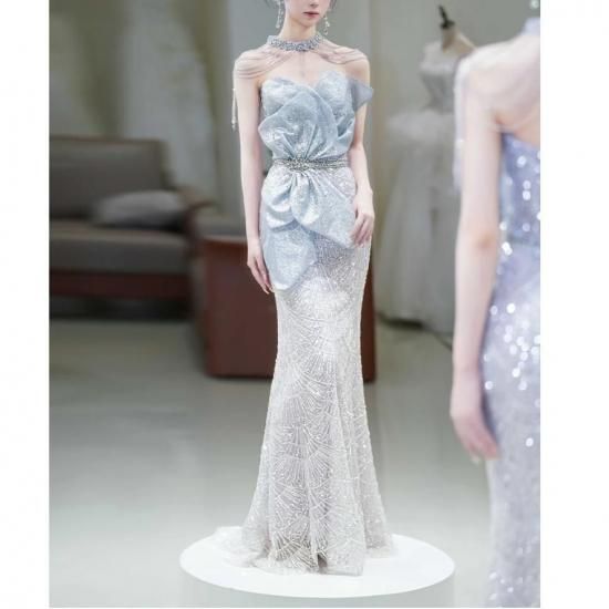 ロングドレス｜フィッシュテール｜30代｜パーティードレス通販Dressy