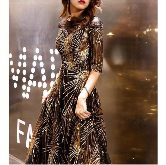 パーティードレス｜スパンコール｜ロング｜パーティードレス通販Dressy