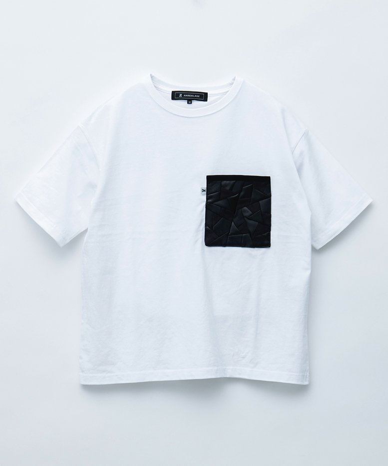 【ANREALAGE】PATCHWORK POCKET TEE （WHITE）