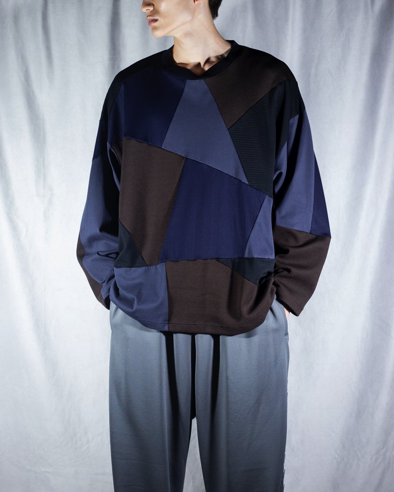 【ANREALAGE】PANEL PATCHWORK LONG TEE