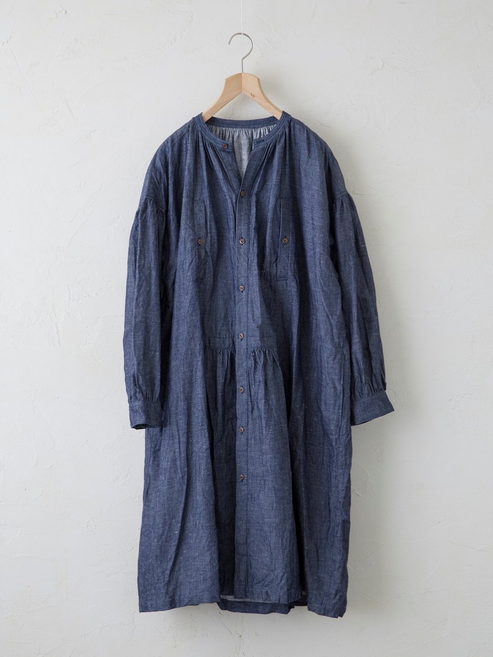 Blushed Cotton Linen ワークワンピース