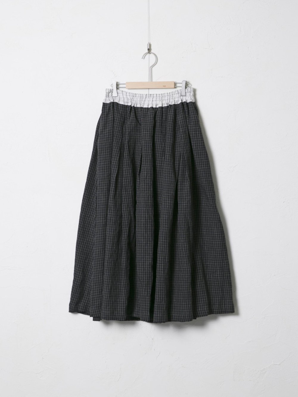 Vintage Check 裏付きギャザースカート